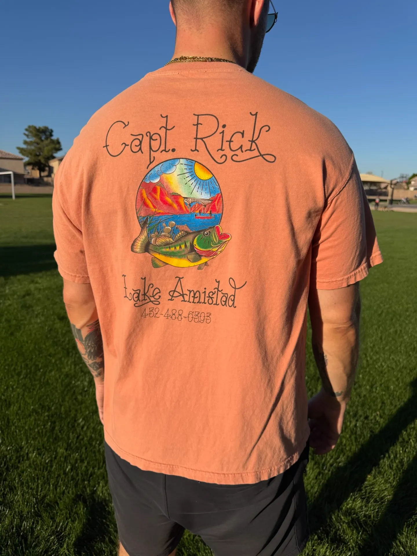 Bold two-color screen printed t-shirt on a premium blank, custom screen printing by Colorblox Merch Co. in Gilbert, AZ